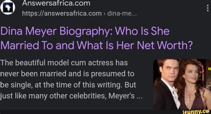 Dina Meyer Marital Status: An In-Depth Look at the Life of the Actress