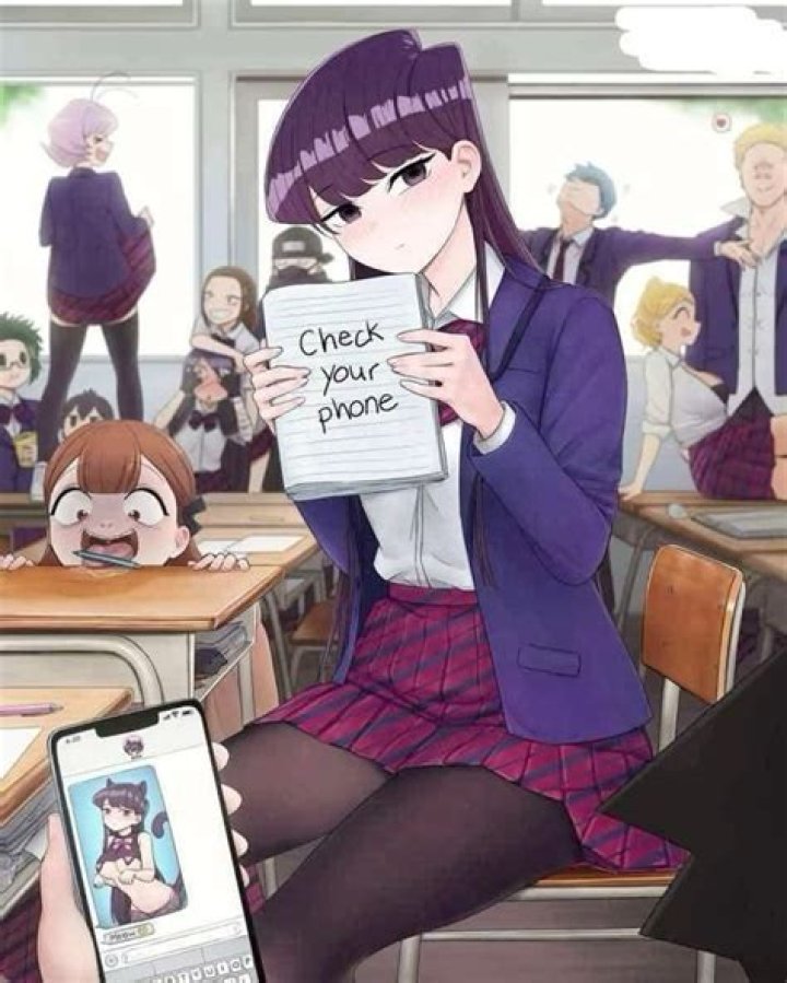 Komi-san Having Fun At The Cinema